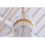 IQ3711 VERY FINE 19TH CENTURY FRENCH CUT BACCARAT STYLE LOUIS XV BASKET CHANDELIER