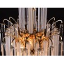 IQ3714 1960 GERMANY PALWA CHANDELIER CRYSTAL RODS & GILT BRASS BY CHRISTOPH PALME