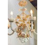 IQ3729 MID CENTURY HAND MADE SEASHELL ENCRUSTED CHANDELIER