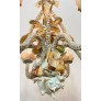 IQ3729 MID CENTURY HAND MADE SEASHELL ENCRUSTED CHANDELIER