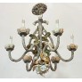 IQ3729 MID CENTURY HAND MADE SEASHELL ENCRUSTED CHANDELIER