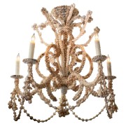 IQ3733 VINTAGE PALM BEACH SEASHELL CHANDELIER