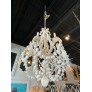 IQ3745 VINTAGE PALM BEACH SHELL SEASHELL 6 LIGHT CHANDELIER