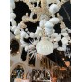 IQ3745 VINTAGE PALM BEACH SHELL SEASHELL 6 LIGHT CHANDELIER