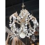 IQ3745 VINTAGE PALM BEACH SHELL SEASHELL 6 LIGHT CHANDELIER