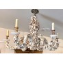 IQ3752 PALM BEACH STYLE SEASHELL SHELL ENCRUSTED 6 ARM CHANDELIER