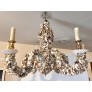 IQ3752 PALM BEACH STYLE SEASHELL SHELL ENCRUSTED 6 ARM CHANDELIER