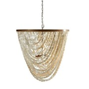 IQ3761 PEARL SHELL COASTAL CHANDELIER / 2 SIZES