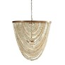 IQ3761 PEARL SHELL COASTAL CHANDELIER / 2 SIZES