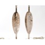 IQ3794 PAIR OF SMOKY ROCK CRYSTAL MODERN LAMPS