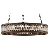 IQ3795 ELIXIR 40-INCH PENDANT IN BRONZE VERDIGRIS BY CURREY & COMPANY