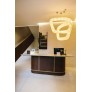 IQ3797 DOUBLE ORBIT BY ANGO RATTAN PENDANT LIGHT WITH HANDCRAFTED DESIGN