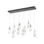 IQ3814 HUBBARDTON FORGE LUMA 10-LIGHT CRYSTAL ISLAND PENDANT