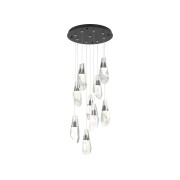 IQ3816 HUBBARDTON FORGE LUMA 9-LIGHT CRYSTAL PENDANT