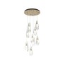 IQ3816 HUBBARDTON FORGE LUMA 9-LIGHT CRYSTAL PENDANT