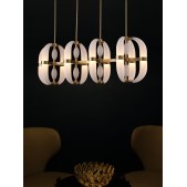 IQ3827 SCOTT 4B FROSTED GLASS CHANDELIER