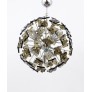 IQ3873 FONTANA ARTE SPUTNIK CUT GLASS DANDELION MID-CENTURY CHANDELIER