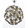 IQ3873 FONTANA ARTE SPUTNIK CUT GLASS DANDELION MID-CENTURY CHANDELIER