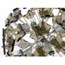 IQ3873 FONTANA ARTE SPUTNIK CUT GLASS DANDELION MID-CENTURY CHANDELIER