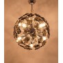 IQ3873 FONTANA ARTE SPUTNIK CUT GLASS DANDELION MID-CENTURY CHANDELIER