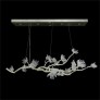 IQ3877 CHURIPPU MAGNOLIA & TULIP GLASS OBLONG THIRTEEN LIGHT CHANDELIER