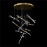 IQ3878 RHAPSODY FLUTED AND SEEDED GLASS TUBES CHANDELIER