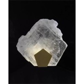 IQ3881 MOONLIGHT SONATA: SELENITE PANE SINGLE-LIGHT WALL SCONCE