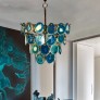 IQ3892 AGATE 11 - LIGHT UNIQUE TIERED CHANDELIER 