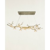 IQ3915 HANASAKU FOURTEEN LIGHT CRYSTAL BUD BRANCH OBLONG CHANDELIER