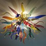 IQ3930 LARGE MULTICOLORED DALIA CHANDELIER