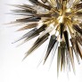 IQ3931 MODERNIST BRASS STARBURST CHANDELIER