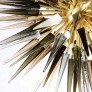 IQ3931 MODERNIST BRASS STARBURST CHANDELIER