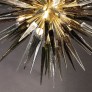 IQ3931 MODERNIST BRASS STARBURST CHANDELIER