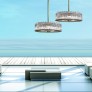 IQ3961 DRUM ROUND 6 LIGHT CHANDELIER