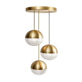  IQ4068 LITTLE LENS FLAIR CHANDELIER 3-PIECE