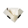IQ4135 'FLY 2' ALABASTER SCONCE IN THE MANNER OF PIERRE CHAREAU