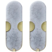 IQ4146 PAIR OF ALABASTER SCONCES