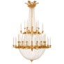 IQ4197 AN ITALIAN 18TH CENTURY NEO-CLASSICAL ST. GILTWOOD AND CRYSTAL CHANDELIER