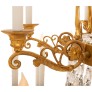 IQ4197 AN ITALIAN 18TH CENTURY NEO-CLASSICAL ST. GILTWOOD AND CRYSTAL CHANDELIER