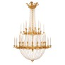 IQ4197 AN ITALIAN 18TH CENTURY NEO-CLASSICAL ST. GILTWOOD AND CRYSTAL CHANDELIER