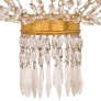 IQ4198 ITALIAN 18TH CENTURY NEO-CLASSICAL ST. GILT METAL, IRON, AND GLASS CHANDELIER