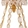 IQ4199 BALTIC 19TH CENTURY NEO-CLASSICAL ST. ORMOLU, CRYSTAL AND GLASS CHANDELIER