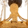 IQ4199 BALTIC 19TH CENTURY NEO-CLASSICAL ST. ORMOLU, CRYSTAL AND GLASS CHANDELIER