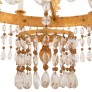 IQ4199 BALTIC 19TH CENTURY NEO-CLASSICAL ST. ORMOLU, CRYSTAL AND GLASS CHANDELIER