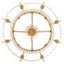 IQ4199 BALTIC 19TH CENTURY NEO-CLASSICAL ST. ORMOLU, CRYSTAL AND GLASS CHANDELIER