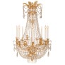 IQ4200 FRENCH, 19TH CENTURY, NEO-CLASSICAL ST. BACCARAT CRYSTAL AND ORMOLU CHANDELIER
