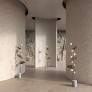 IQ4273 ALMOND FLOOR LAMP 