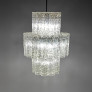 IQ4284 1X MIDCENTURY MODERN MURANO CHANDELIER