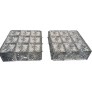 IQ4285 PAIR OF VINTAGE SCONCES IN CRYSTAL WALL LAMP
