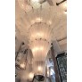 IQ4297 PALATIAL GIGANTIC FRENCH ART DECO ART GLASS CHANDELIER